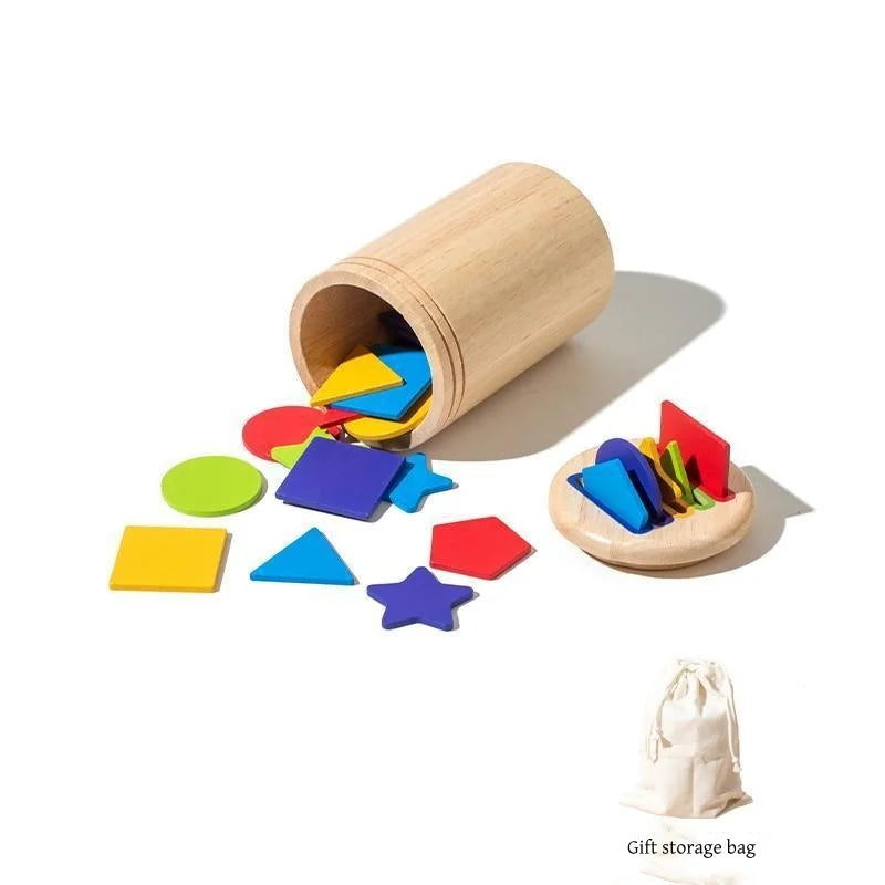 Montessori Holzspielzeug – Farben sortieren & Feinmotorik fördern