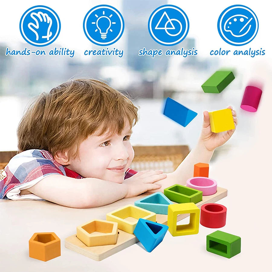 Montessori Farben-Sortierspiel - Feinmotorik für Kinder