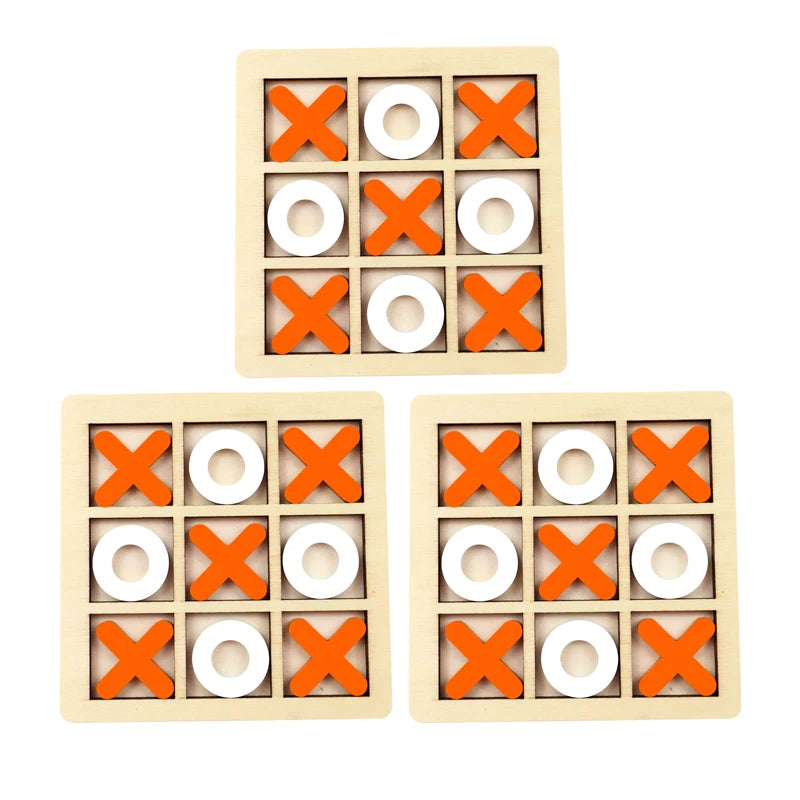 Montessori Tic-Tac-Toe Holzspiel - Denkspiel für Kinder