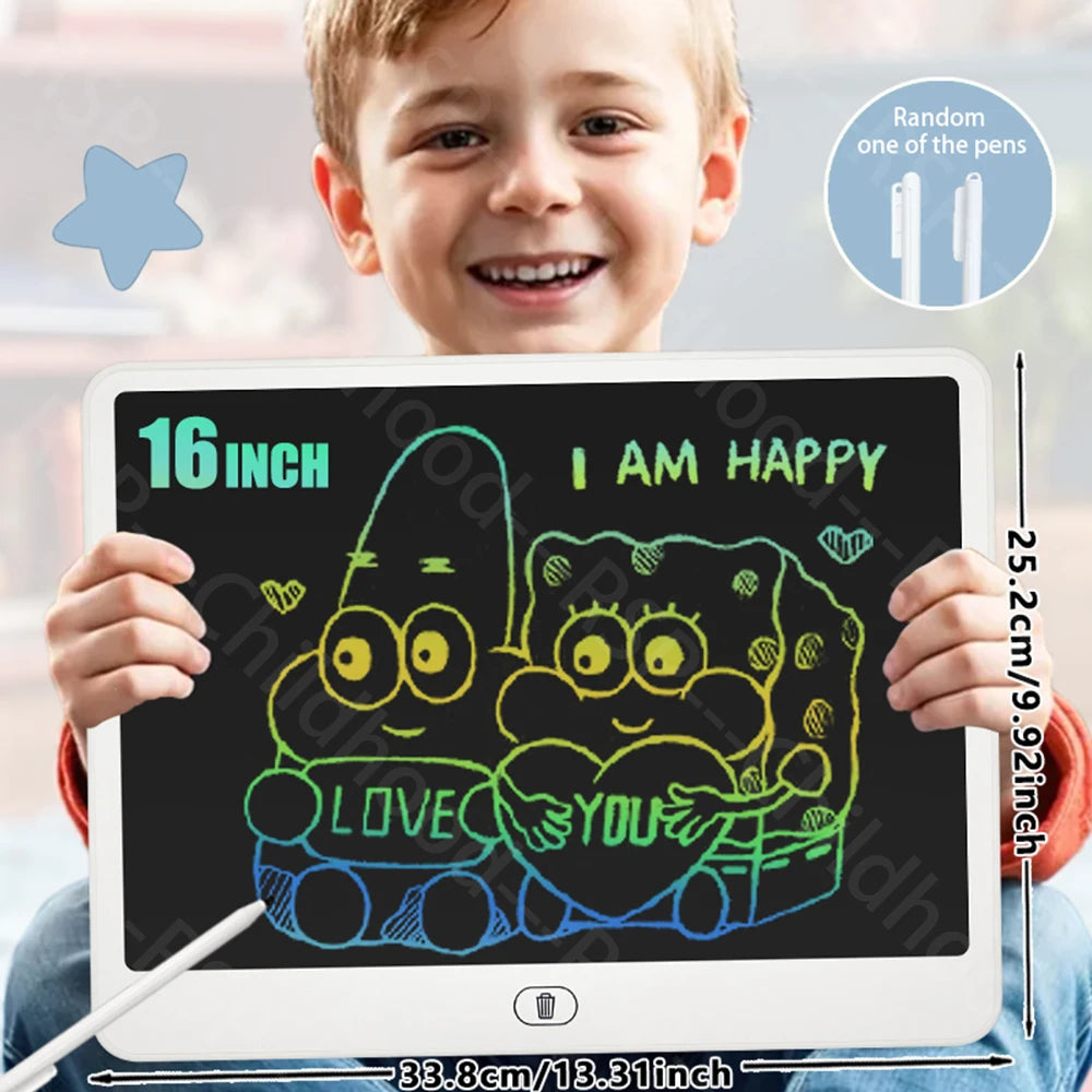 LCD Zeichen-Tablet für Kinder - Buntes Maltablet zum Zeichnen