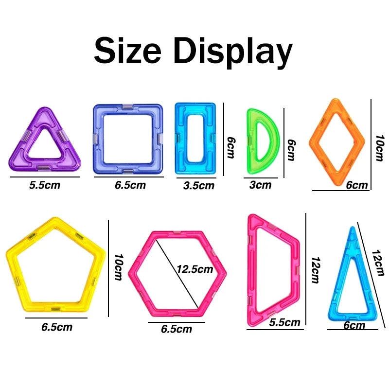 Magnetische Bausteine für Kinder - Großes Designer-Set