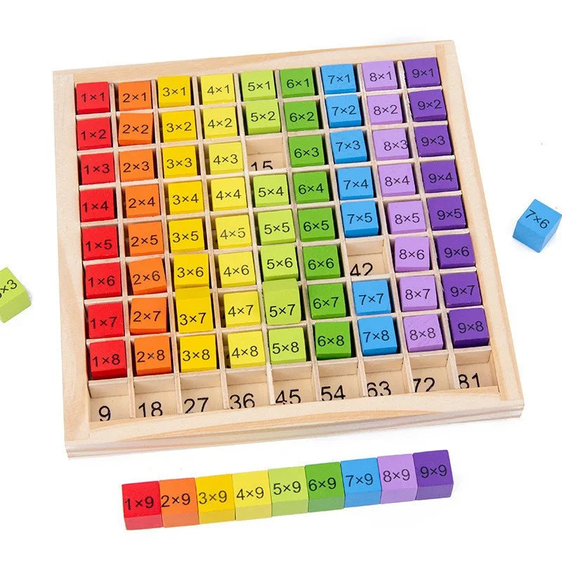Montessori Rechenbrett aus Holz – Einmaleins spielerisch lernen