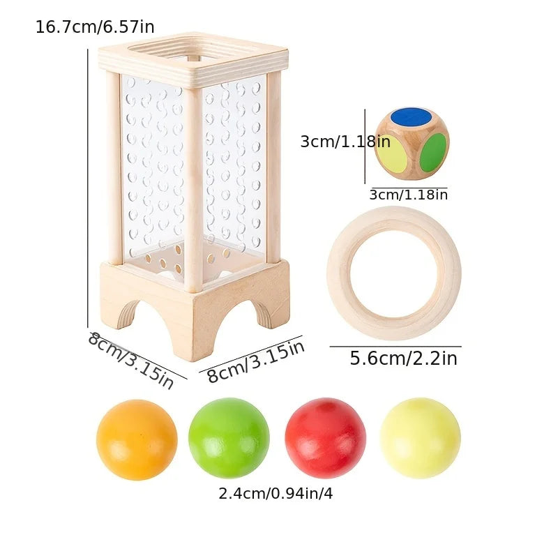 Montessori Stäbchen-Geschicklichkeitsspiel aus Holz – Feinmotorik & Konzentration fördern