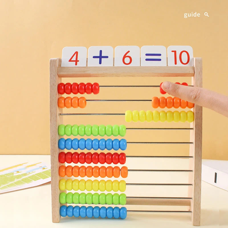Montessori Abakus Rechnenrahmen - Mathe lernen für kinder