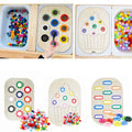 Montessori Sensorik-Tablett mit Farbperlen – Feinmotorik spielerisch fördern