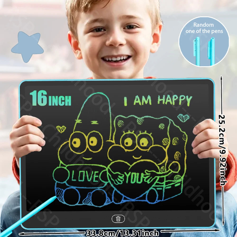 LCD Zeichen-Tablet für Kinder - Buntes Maltablet zum Zeichnen