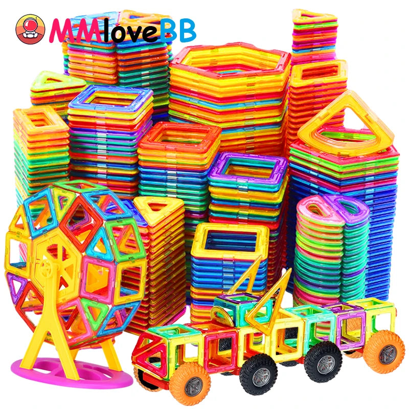 Magnetische Bausteine für Kinder - Großes Designer-Set
