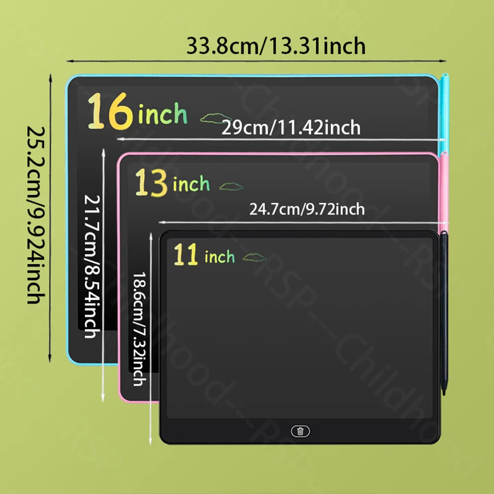 LCD Zeichen-Tablet für Kinder - Buntes Maltablet zum Zeichnen