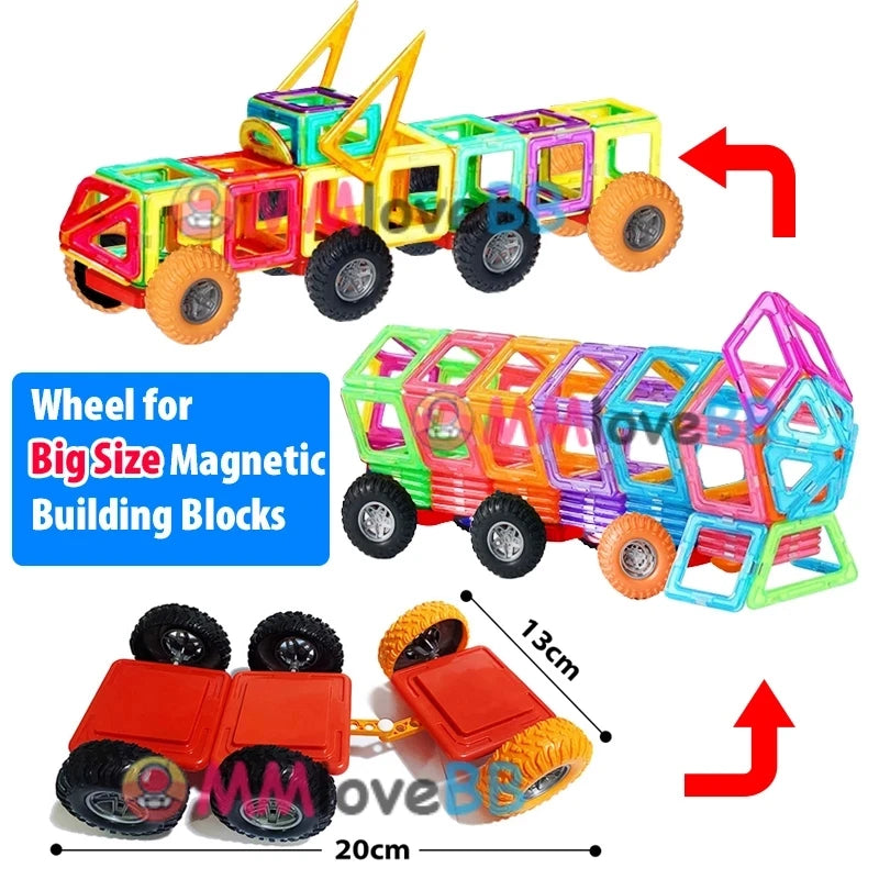 Magnetische Bausteine für Kinder - Großes Designer-Set