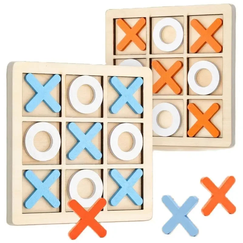 Montessori Tic-Tac-Toe Holzspiel - Denkspiel für Kinder