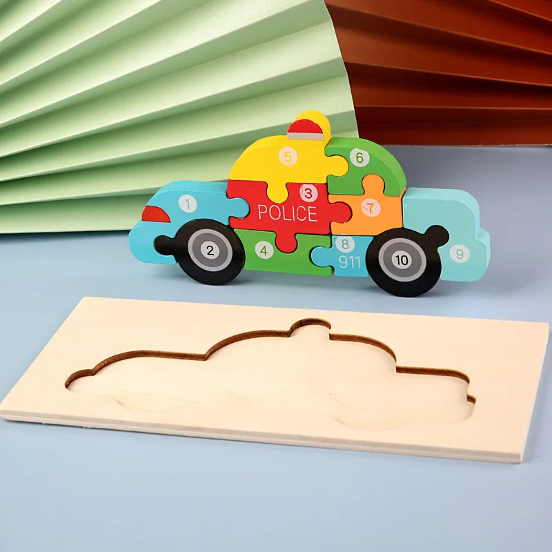 Montessori Puzzle für spielerisches Erkennen von Formen