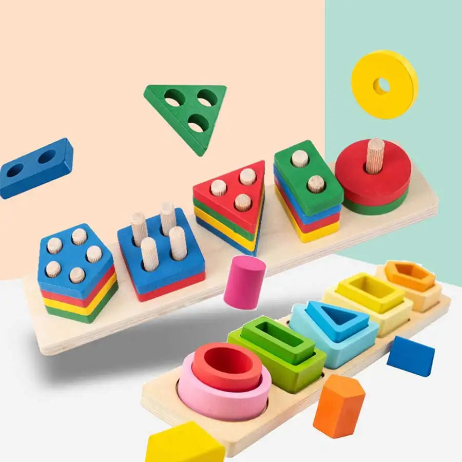 Montessori Farben-Sortierspiel - Feinmotorik für Kinder