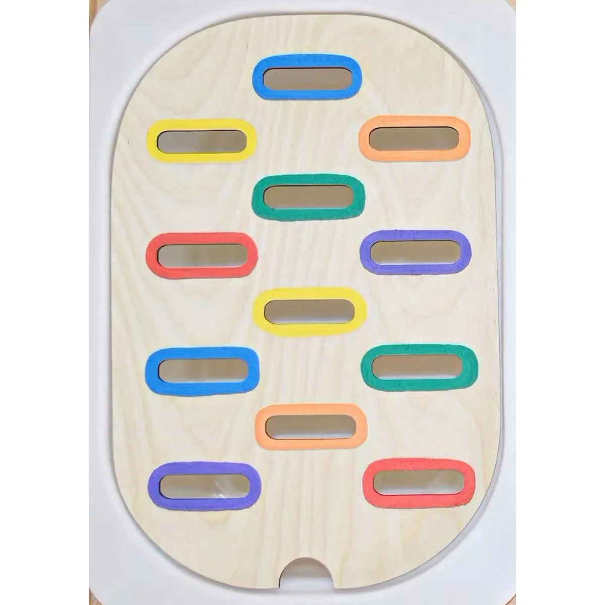 Montessori Sensorik-Tablett mit Farbperlen – Feinmotorik spielerisch fördern