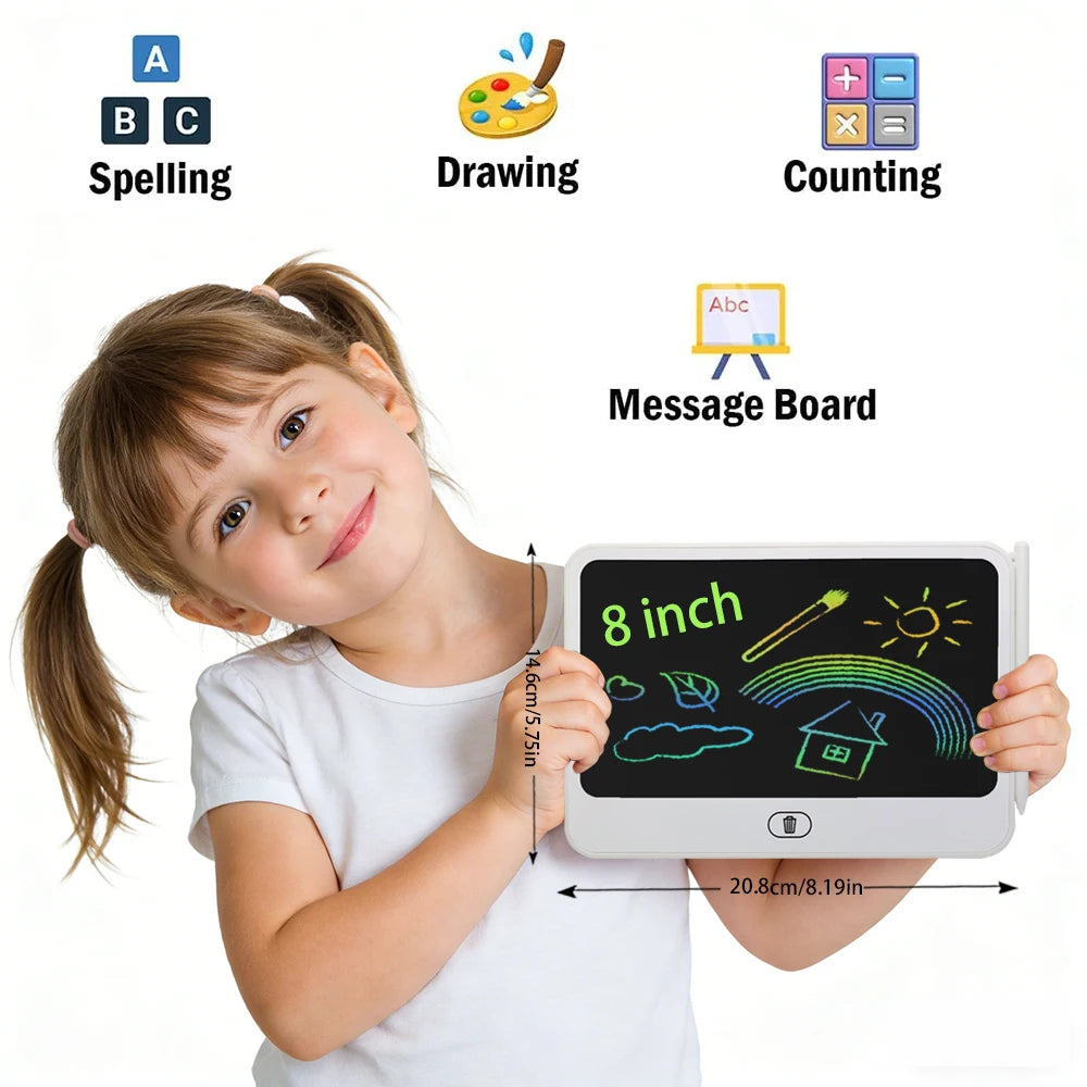 LCD Zeichen-Tablet für Kinder - Buntes Maltablet zum Zeichnen