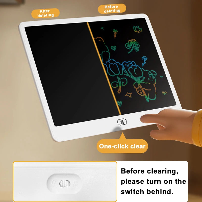 LCD Zeichen-Tablet für Kinder - Buntes Maltablet zum Zeichnen
