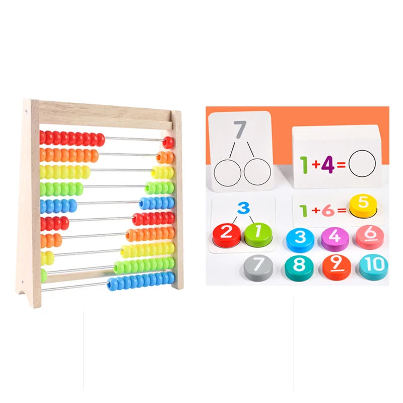 Montessori Abakus Rechnenrahmen - Mathe lernen für kinder