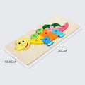 Montessori 3D-Tierpuzzle aus Holz – Formen & Farben spielerisch entdecken