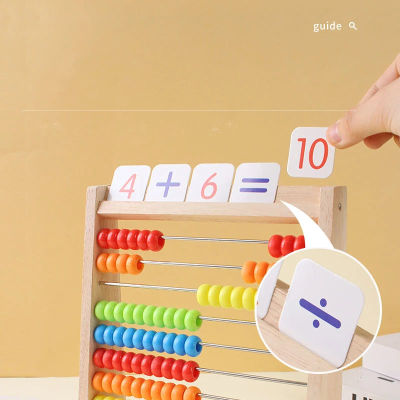 Montessori Abakus Rechnenrahmen - Mathe lernen für kinder