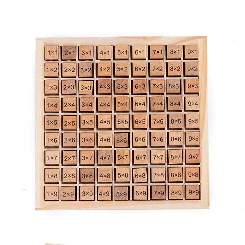 Montessori Rechenbrett aus Holz – Einmaleins spielerisch lernen
