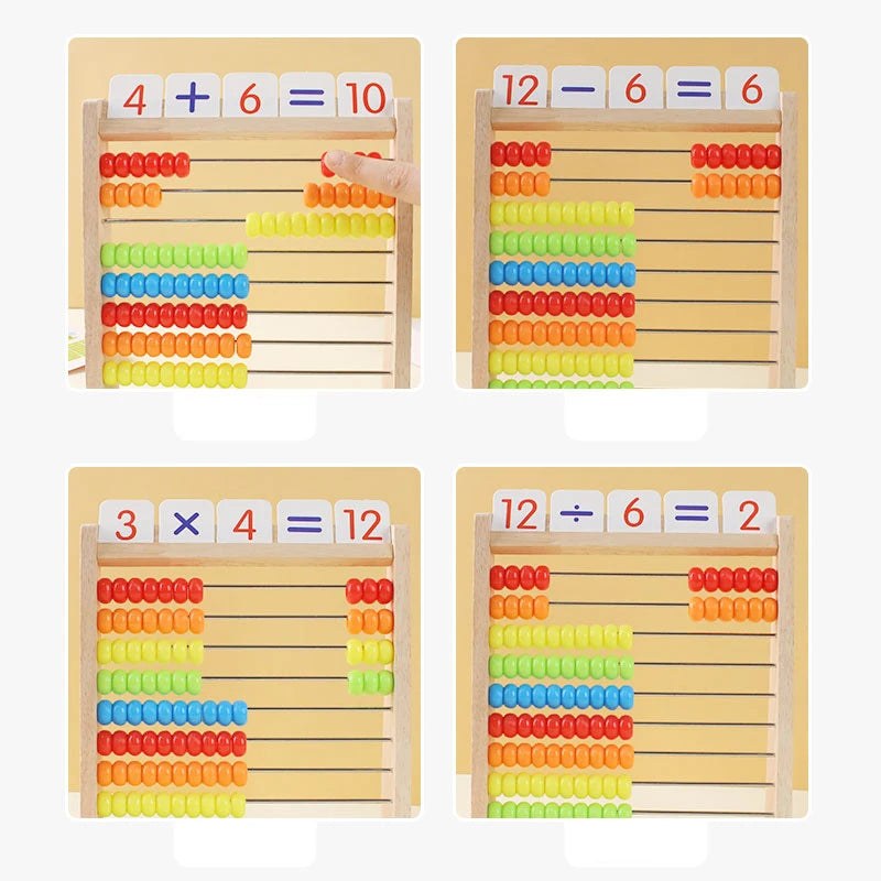 Montessori Abakus Rechnenrahmen - Mathe lernen für kinder