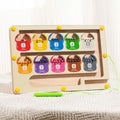 Montessori Magnetisches Farben-Labyrinth – Kugeln sortieren & Zahlen lernen