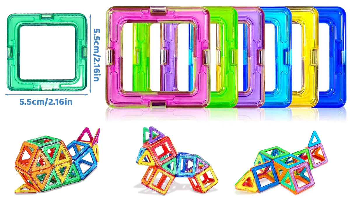 Magnetische Bausteine – Großes Designer-Set
