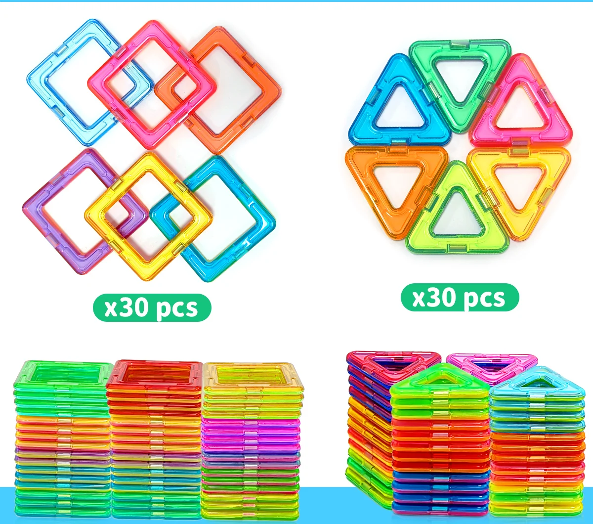 Magnetische Bausteine – Großes Designer-Set