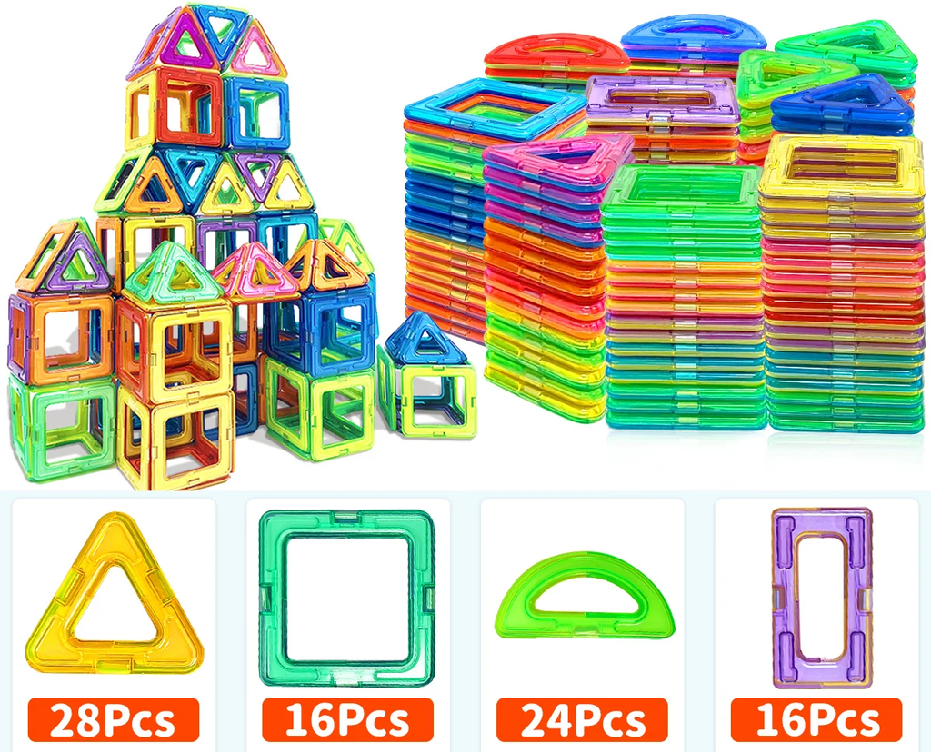 Magnetische Bausteine – Großes Designer-Set