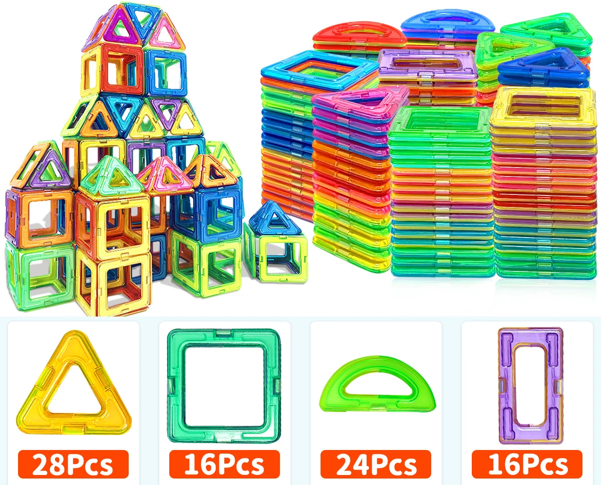 Magnetische Bausteine – Großes Designer-Set